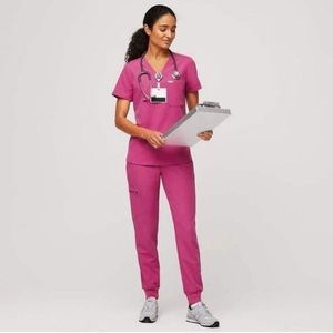 Figs scrub set S - in Electric Orchid